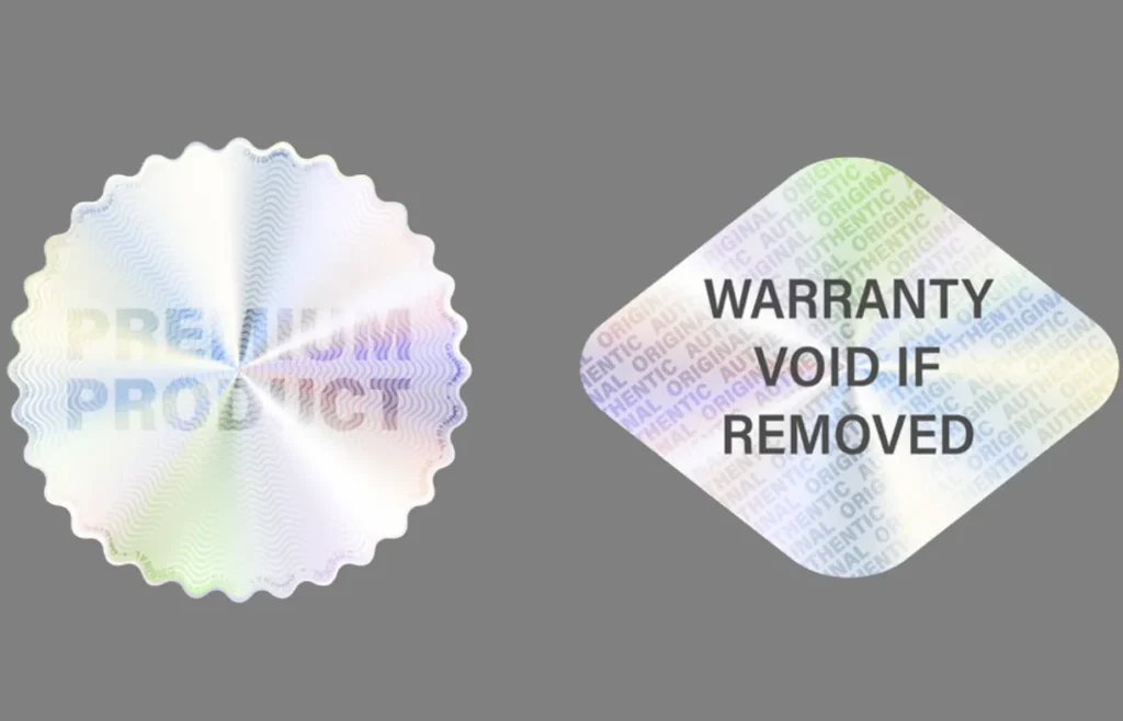 สติกเกอร์ รับประกัน สติกเกอร์วอยด์ กันปลอม คุณภาพสำหรับงานผลิต งานอุตสาหกรรม