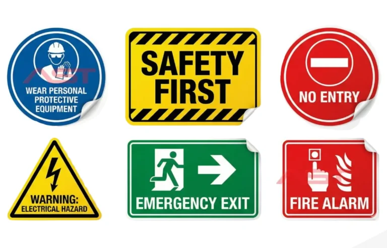 สติกเกอร์ มาตรฐานความปลอดภัย sticker-for-safety-standard ป้ายเตือน
